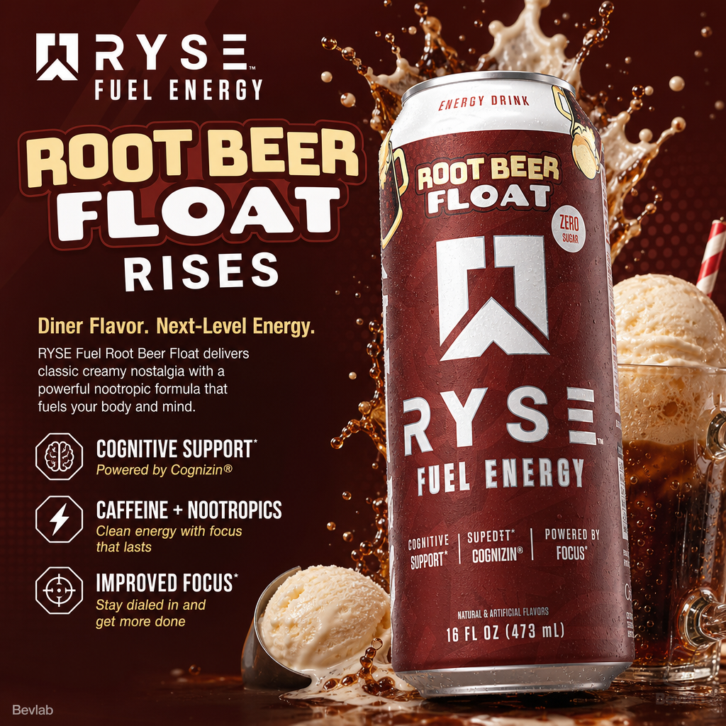 Ryse Fuel Energy Drink - Root Beer Float Rises