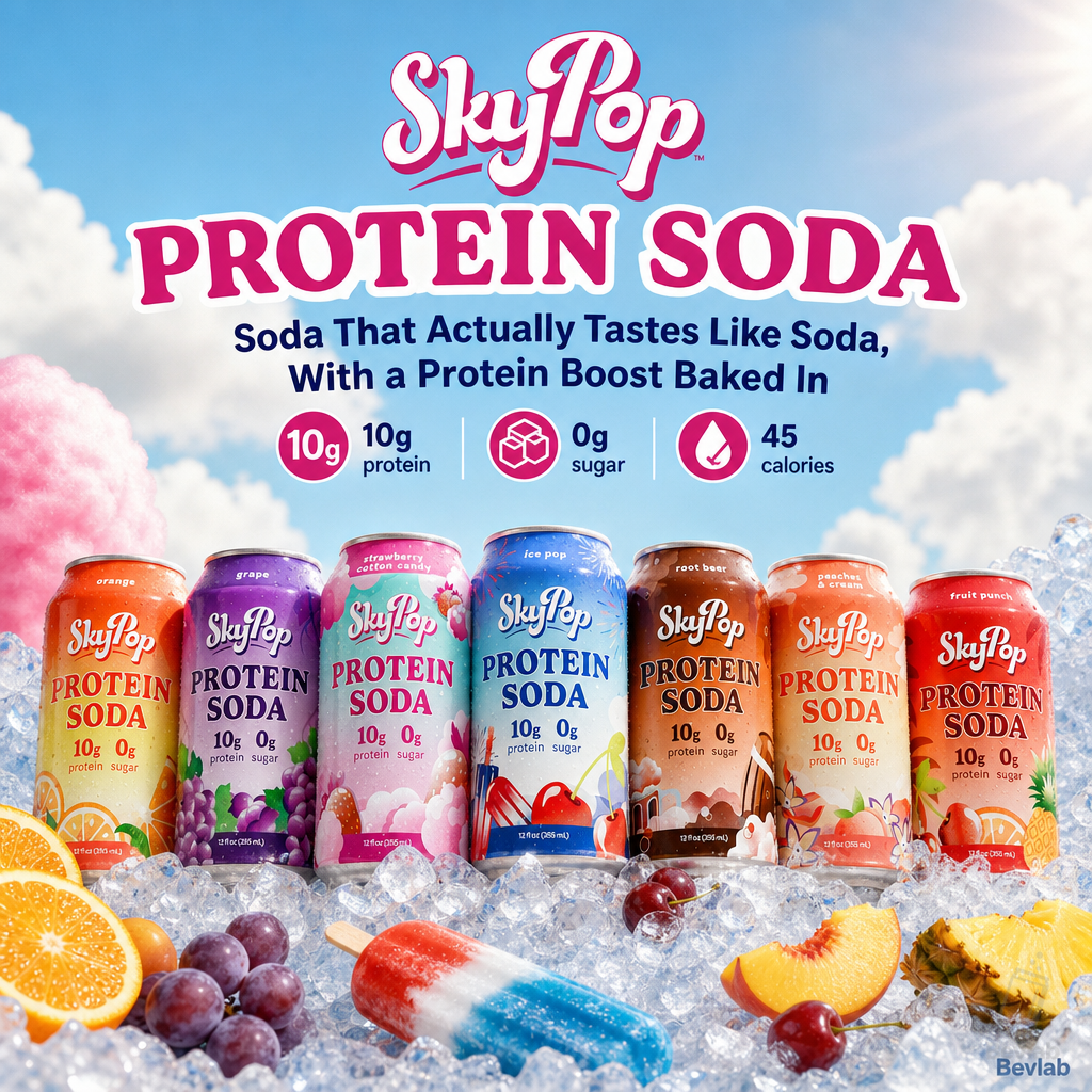 SkyPop Protein Soda