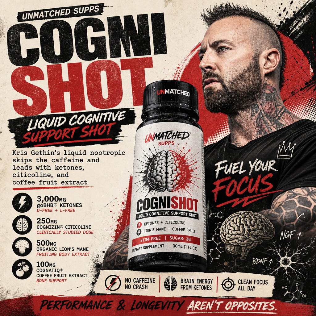 Unmatched Supps CogniShot: Liquid Cognitive Support Shot with Cognizin® Citicoline